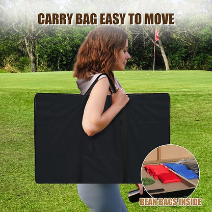 2’x3’ Cornhole Boards Set, Cornhole Outdoor Game Set - Corn Hole Toss Boards Set with 8 Cornhole Bags and 2 Cornhole Boards, Cornhole Sets for Adults Lawn Outside Backyard Games