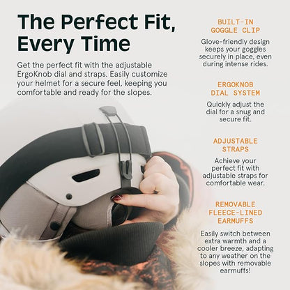 Retrospec Zephyr Ski Helmet - Snowboard Helmet for Adults & Youth - Adjustable Fit with Breathable Vents for Men, Women, Boys and Girls