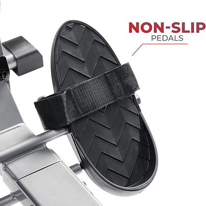 Sunny Health & Fitness Rower w/Long Slide Rail, Cardio Rowing Equipment for Home Gym Training w/LCD Monitor & Device Holder, Optional Free SunnyFit App Bluetooth Connection