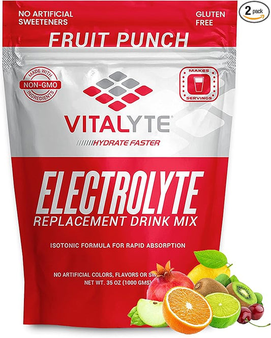 Vitalyte Electrolyte Powder Drink Mix, Isotonic Electrolyte Hydration Mix, Gluten Free Post Workout