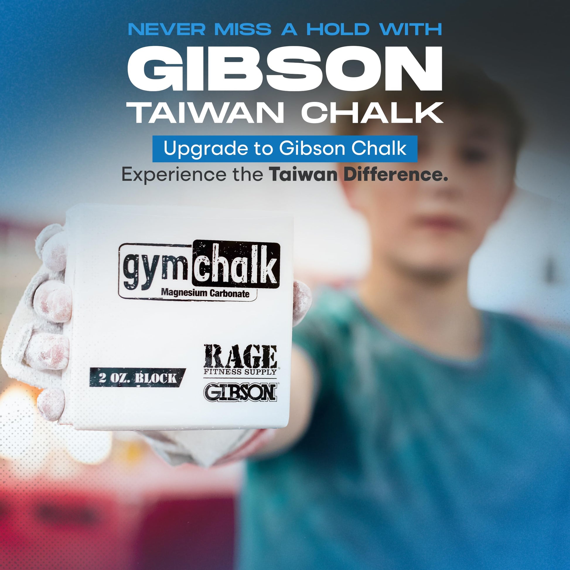 Gibson Athletic Gymnastic Powder Chalk Block, Premium Taiwan Gymnastics Chalk Blocks, Pack of 8