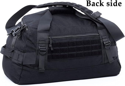 Tactical Duffle Bag MOLLE Gear Bag Carry on Travel Weekend Duffel Bag. Ideal for Hunting, Shooting Range, Law Enforcement, Camping, Travel and Viechle. 35L