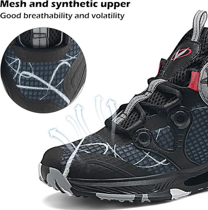 VITUOFLY Kids Basketball Shoes Boys Air Cushion Sneakers Girls Mid Top School Hoops Shoes Non-Slip Outdoor Sports Running Gym Comfortable Durable Little Kid/Big Kid
