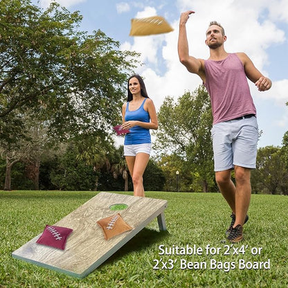 GSE Games & Sports Expert Set of 8 Premium Weather Resistant Cornhole Bags. Regulation Size and Weight Bean Bags for Cornhole Toss Games (Several Styles Available)