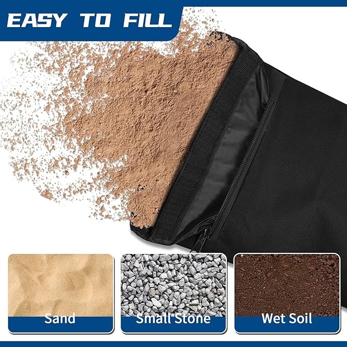 Unfilled Sandbag with Dual Compartment for Yoga 2 Pack Not Include Fillers