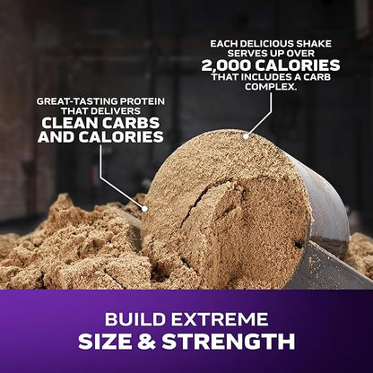 Muscletech High-Protein Mass Gainer (Triple Chocolate Brownie, 6LB) - Mass Tech Extreme 2000 Mass Gainer Protein Powder Supplement - Weight Gainer for Increase Muscle, Enhanced Recovery & Strength