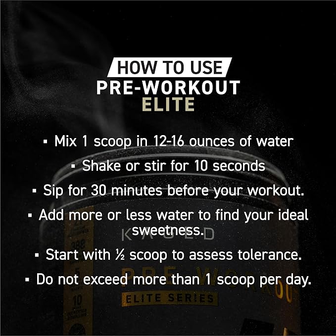 Kaged Pre Workout Elite Powder | Fruit Punch | Pre-Workout with Creatine, Beta Alanine, L-Citrulline, BCAAs | 388 mg Organic Caffeine | Pre Supplements for Men & Women | 20 Servings