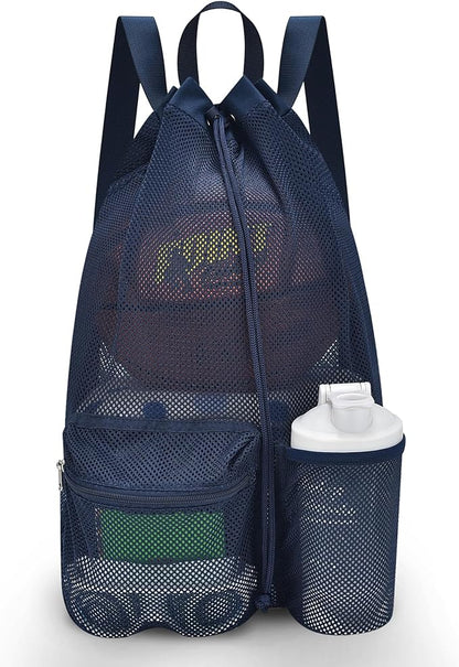 Mildbeer Large Drawstring Backpack for Men Women Athletic Gym Sports Workout Beach Swimming Commuting Travel