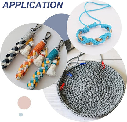 MECCANIXITY 5/32 Inch Polypropylene Rope Braided Ropes, 328ft Camping Rope Hollow Utility Cord for Clothesline, Hiking, Outdoor, Brown