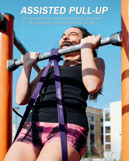 VanStretch Resistance Bands for Working Out,5-Level Elastic Exercise Bands