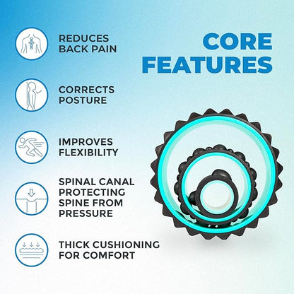 Chirp Wheel XR 3-Pack - 10??Acupressure, 6??Knot-Kneading Thumb, 4??Neck & Headache Relief, High Density Foam Massage Roller Set for Deep Tissue Back Roller & Muscle Therapy, Supports 500lbs, Mint