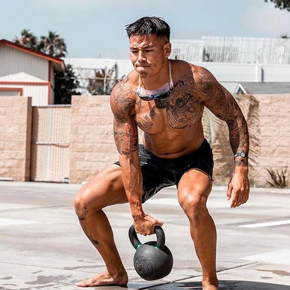 Kettlebell Kings Powder Coated Kettlebell Weights - 9-97 lb Strength Training Kettlebells for Men and Women - Hand Weights Workout Gym Equipment - Weights Set for Home Gym- New