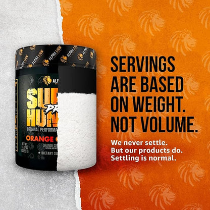 ALPHA LION Superhuman Pre Workout Powder, Beta Alanine, L-Taurine & Tri-Source Caffeine for Sustained Energy & Focus, Nitric Oxide & Citrulline for Pump (21 Servings, Orange Gainsicle)