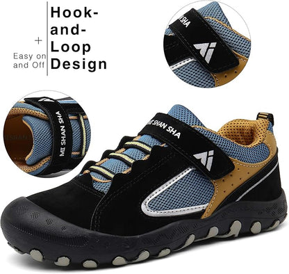 Mishansha Kids Hiking Boots Toddler Girls Boys Hiking Shoes Water-Resistant Anti-Collision Non-Slip Athletic Outdoor Trekking Boots