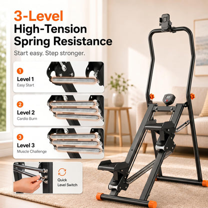 EPHESPORT Stair Stepper for Home with 3-Level High-Tension Resistance