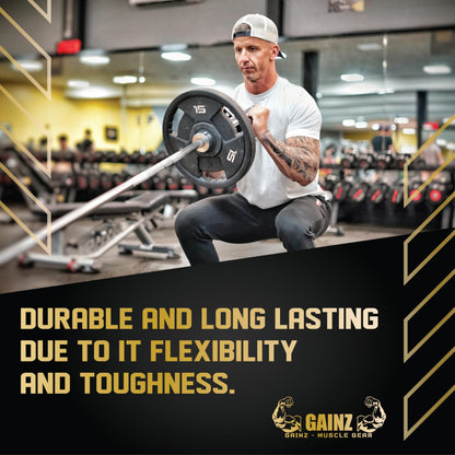 Gainz Landmine Row Barbell Attachment - T Bar/V Bar, 360° Swivel Rotation, Fits Standard 2-Inch Gym