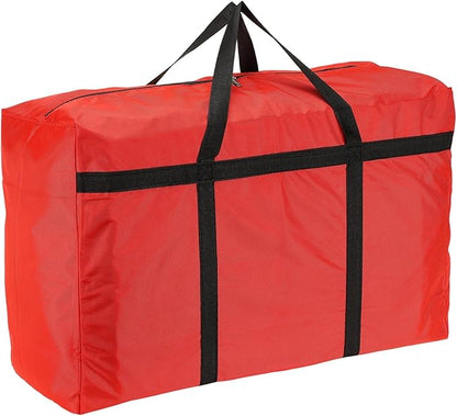 Extra Large Duffle Bag, 35 x 19 x 11 in Travel Big Duffle Bag with Zipper Handle Storage Foldable Waterproof Lightweight Bag for Women Men Travel Moving Camping (Red)