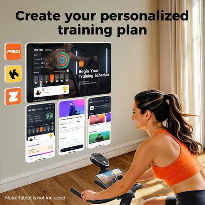 YOSUDA Exercise Bike, Brake Pad Stationary Bike for Home with Exclusive App, Magnetic Indoor