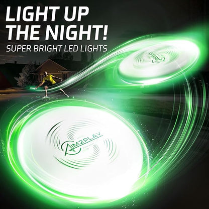 Glow in The Dark Flying Discs, Light Up | Sports Unique Gift, Professional Long & Precise Flights Very Bright