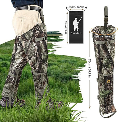 Snake Guard Chaps Waterproof Snake Chaps for Hunting Snake Bite Protection Gear Adjustable Size Snake Bite Protective Gaiters Anti-Snake Gaiters for Legs