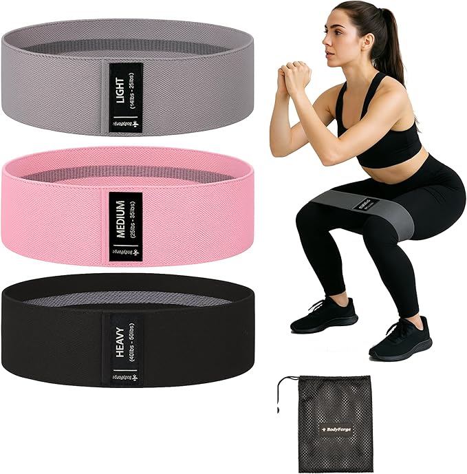 BodyForge Resistance Bands, Exercise Bands, Resistance Bands for Working Out, Work Out Bands with Handles for Men and Women Fitness, Strength Training Home Gym Equipment