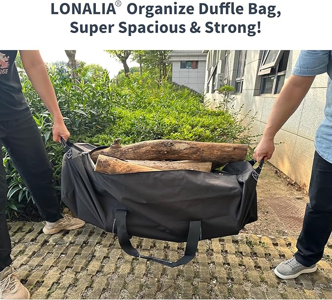 52 Inch Large Duffle Bag for Travel Camping - 180L Extra Large Heavy Duty Duffel Bag, Sport Equipment Storage Bag with 2 Sides Handles-Black