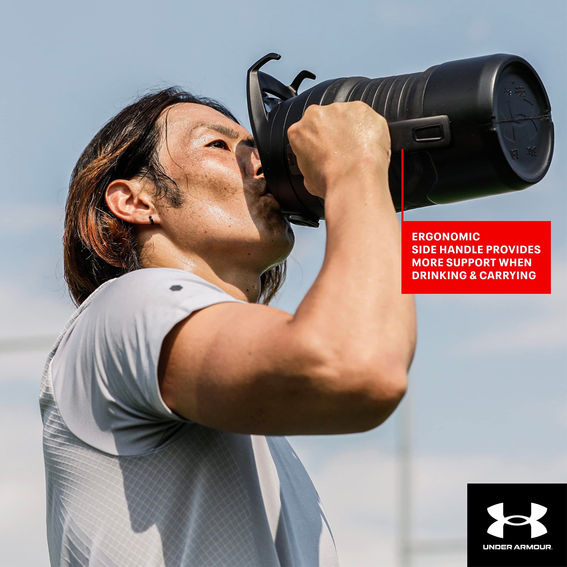 Under Armour 32 oz Insulated Water Bottles - Sports Water Jug with Fence Hook, Leak Resistant for