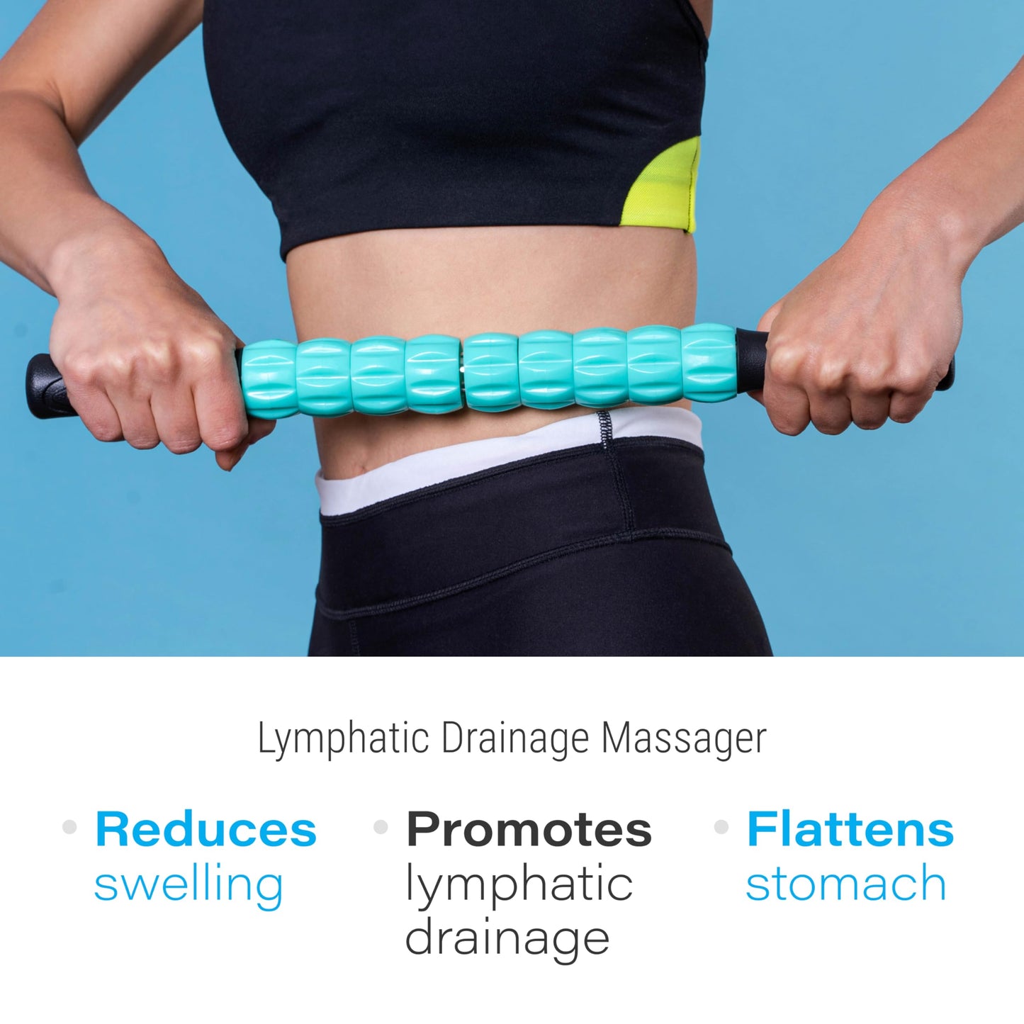 Muscle Roller Lymphatic Drainage Massage Roller Stick - for Myofascial Pain Relief | Post