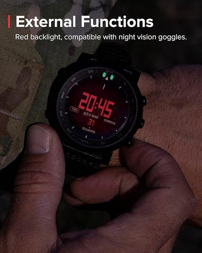 SUUNTO Core Alpha Sports Watch, Classic Outdoor Adventure Watch with Red Backlight, Altimeter, Barometer & Compass, Dual-time Display, Temperature & Storm Alarm for Hiking, Hunting & Mountain Use