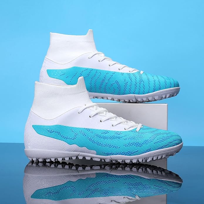 Soccer Cleats for Mens Womens Football Shoes Turf Soccer Shoes Indoor/Outdoor High-top Football Cleats AG/FG