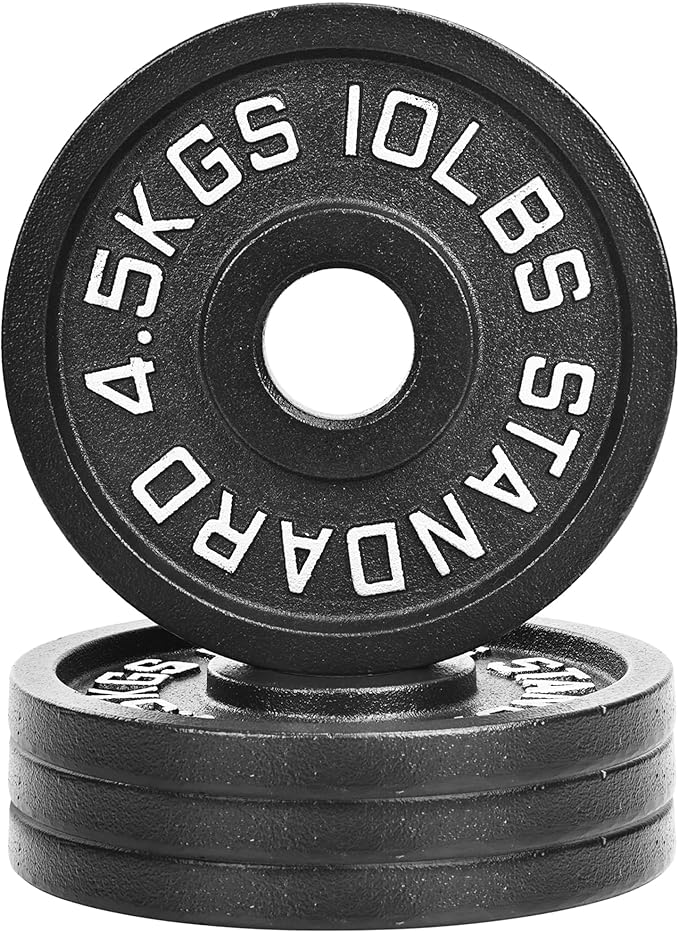 Olympic Cast Iron 2-Inch Weight Plate for Strength Training & Weightlifting, Home Gym, Multiple Weights Available