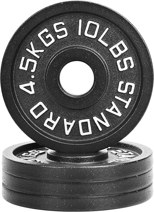 Olympic Cast Iron 2-Inch Weight Plate for Strength Training & Weightlifting, Home Gym, Multiple Weights Available