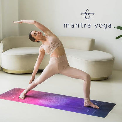 Mantra Yoga Travel PRO 1.5mm - Foldable Fitness & Exercise Mat with Bag | Lightweight, Compact & Eco-Friendly | Non-Slip & Washable | For All Types of Yoga | 72" L x 24" W | 2.6 lbs