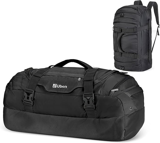 Ubon Large Duffel Bag Weekender Bags with Shoe Compartments 4-Way Sports Gym Backpack with Padded