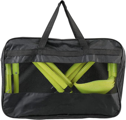 Amarine Made Speed Agility Training Set Agility Ladder (19.96ft) Including Resistance Parachute,Steel Stakes,Adjustable Hurdles,Disc Cones and a Storage Bag for Training Soccer Hockey Basketball