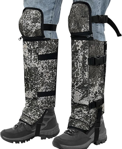 Snake Gaiters Leg Guards, Waterproof Snake Guards, Adjustable Snake Bite Protection for Lower Legs, Snake Chaps for Men&Women