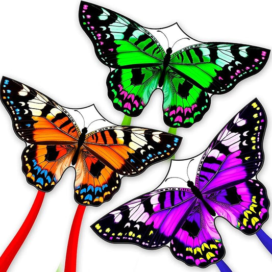 Butterflys for Kids, Beautiful Kite Easy to Fly for Beginners with 328 ft Line & Line Winder
