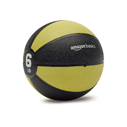 Amazon Basics Weighted Medicine Ball for Core Strength, Strength Training, Full-Body Workouts and
