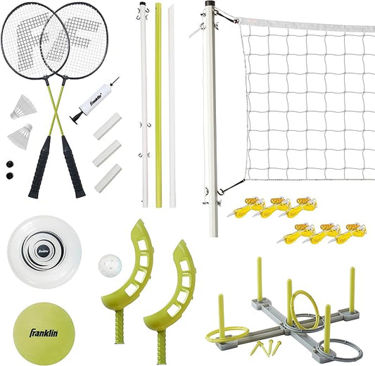 Franklin Sports Fun 5 Combo Outdoor Game Set - Backyard, Beach + Camping Games for Kids