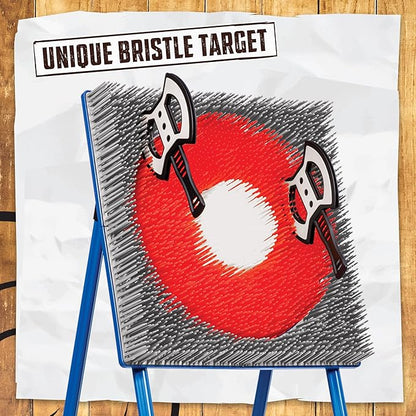 Eastpoint Axe Throw & Lawn Dart Target Sets - Bristle Axe Throwing Target & 2-in-1 Combo Backyard Game for Indoors and Outdoors