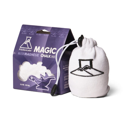 FrictionLabs Magic Chalk Ball, 2.2 oz - Premium Gym Chalk In Refillable Sock - Non Toxic - Great
