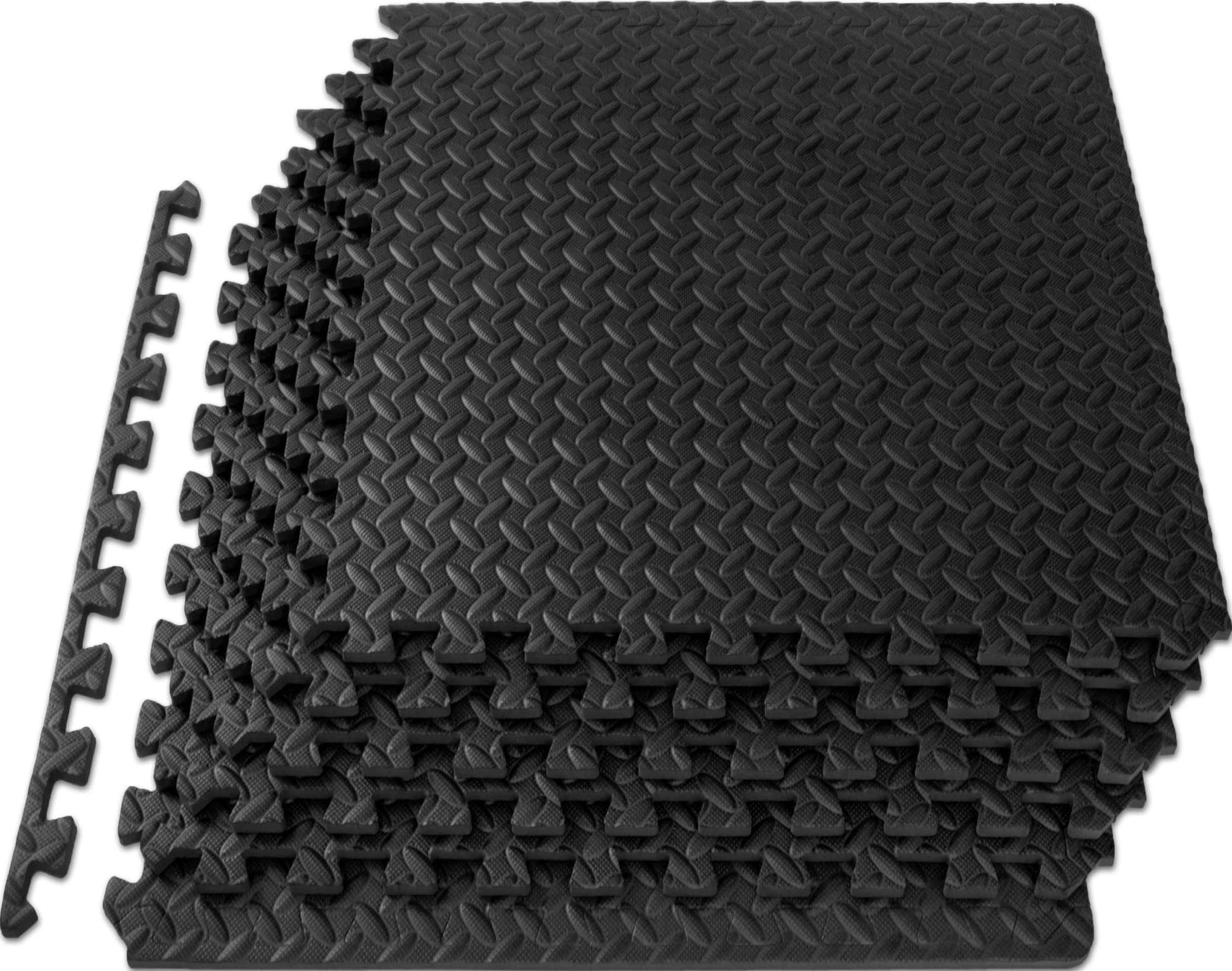 ProsourceFit Exercise Puzzle Mat ½-inch, EVA Interlocking Foam Floor Tiles for Home Gym, Workout