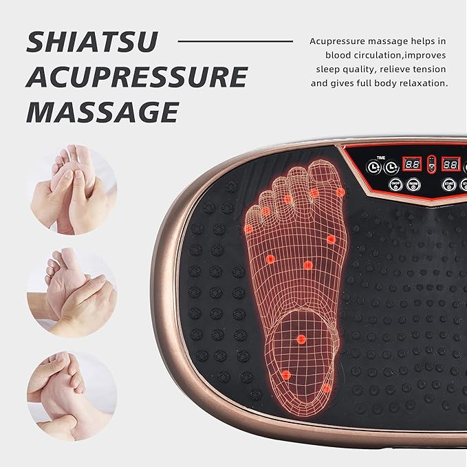 EILISON FitMaxx 3D XL Vibration Plate Exercise Machine - Whole Body Workout Vibration Platform w/Loop Bands - Lymphatic Drainage Machine for Weight Loss, Shaping, Wellness, Recovery