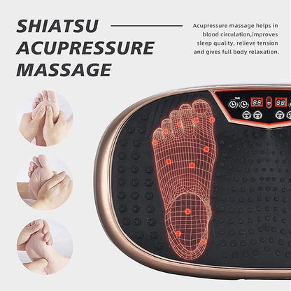 EILISON FitMaxx 3D XL Vibration Plate Exercise Machine - Whole Body Workout Vibration Platform w/Loop Bands - Lymphatic Drainage Machine for Weight Loss, Shaping, Wellness, Recovery