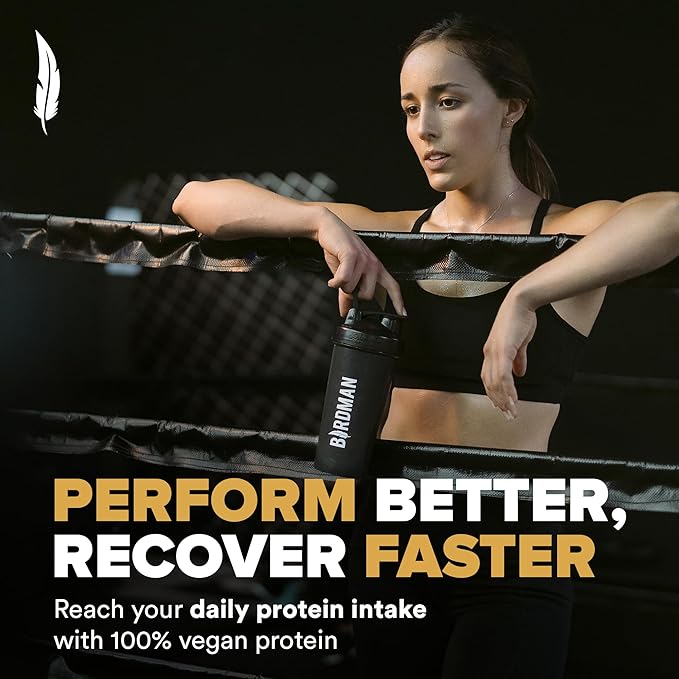 Falcon Performance Vegan Protein Powder, 31g Protein, 5g Creatine, 5g BCAA, Probiotics, Electrolytes, Pre Workout, Low Carb, Sugar Free & Dairy Free, Plant Based Vanilla Protein - 49 Servings
