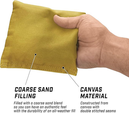 GoSports Classic Cornhole Bean Bags Set of 4-16 Colors Available - Regulation All Weather, Mix and Match
