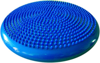 AppleRound Inflated Wobble Cushion with Hand Pump, Air Stability Board (Extra Thick), Core Balance Disc for Adults, Sensory Wiggle Seat for Kids, Flexible Seating for All Age, 13.5in / 34cm Diameter