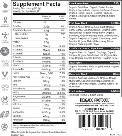 SlimPlant Pro - All Natural Superfood Protein Powder w/ 35 Vitamins, Minerals, and Whole Food-Sourced Ingredients (13.2 Ounces)