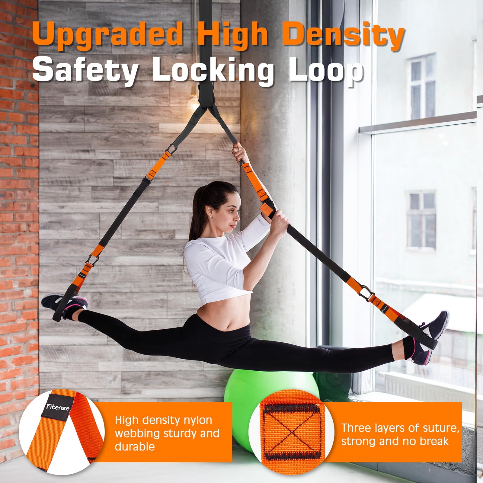 Home Resistance Training Kit, Suspension Trainer Straps with Adjustable Extension, Door Anchor, and