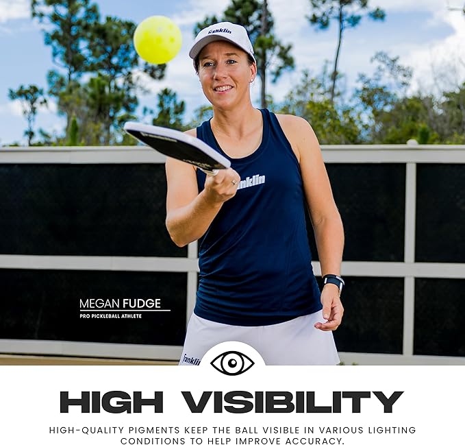 Franklin Sports X-40 Outdoor Pickleballs - Official Ball of USA Pickleball, APP Tour + US Open - Regulation Size